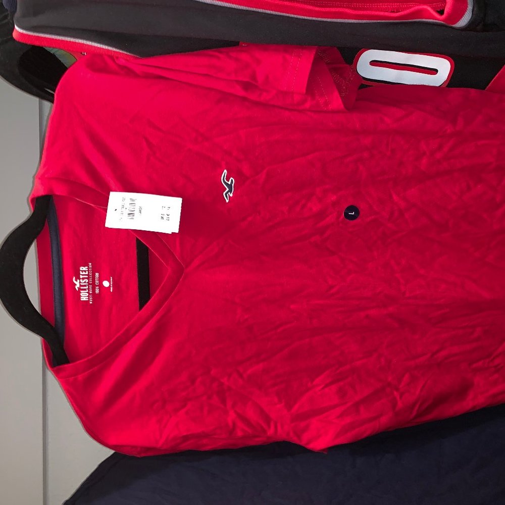 NEW Hollister V-Neck T-Shirt Mens "L"